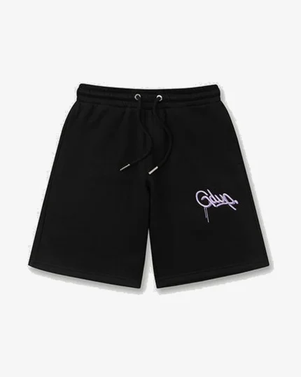 GEEDUP LAVENDAR SHORTS EMB BLACK