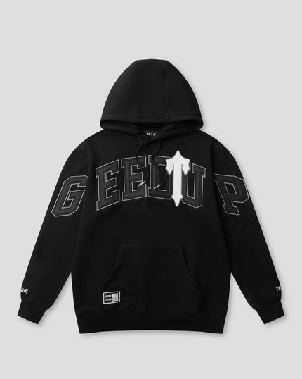 Geedup x Trapstar Team Logo x Irongate T Hoodie BlackWhite