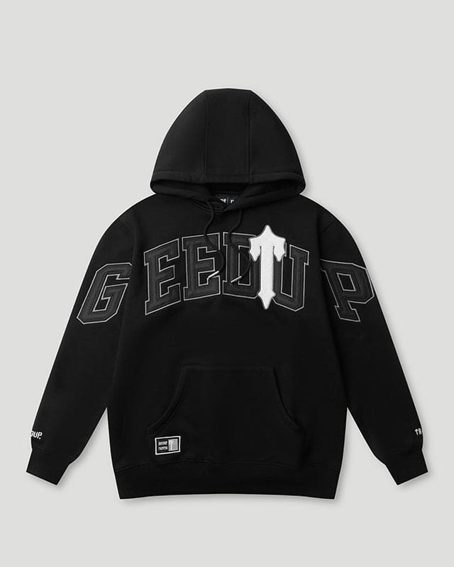 Geedup x Trapstar Team Logo x Irongate T Hoodie BlackWhite Geedup x Trapstar Team Logo x Irongate T Hoodie BlackWhite