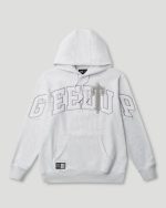 Geedup x Trapstar Team Logo x Irongate T Hoodie White MarleGrey