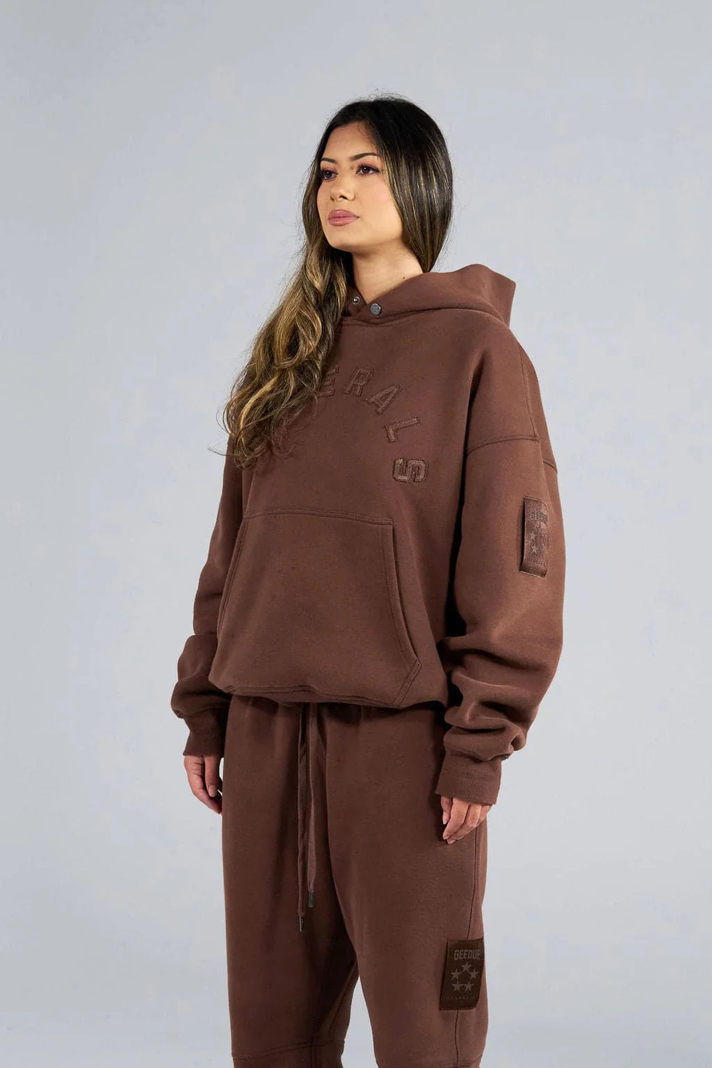 Geedup Generals Oversized Hoodie Chestnut