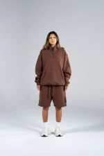 Geedup Generals Oversized Qtr Zip Chestnut