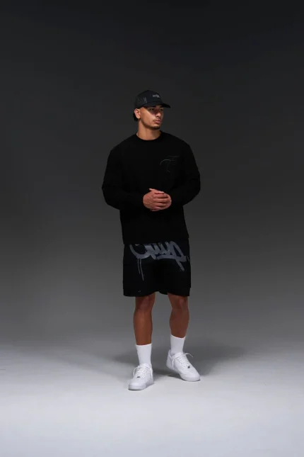 GEEDUP Handstyle Cargo Short Black/Grey