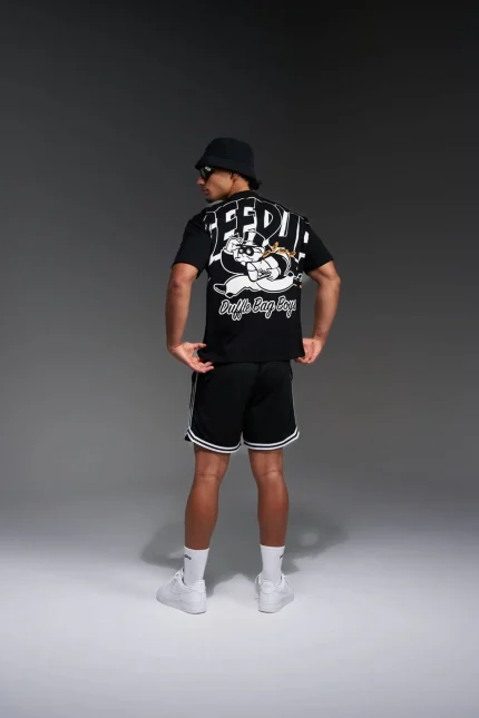 Geedup Duffle Bag Boys T-Shirt Black/White