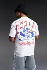 Geedup Duffle Bag Boys T-Shirt White/Red/Blue