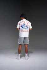 Geedup Duffle Bag Boys T-Shirt White/Red/Blue