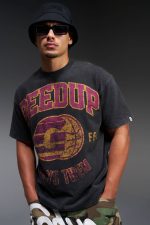 G-Ball T-Shirt Black/Purple Washed