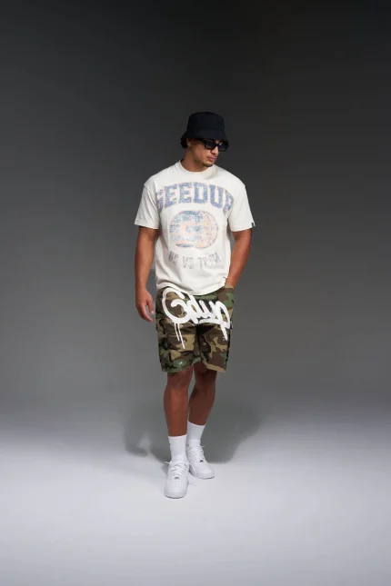 Geedup Ball T-Shirt Off White/Purple