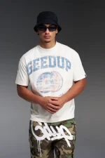 Geedup Ball T-Shirt Off White/Purple