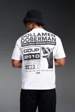 Geedup Dollamen Dobermann T-Shirt White/Black