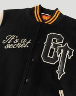 Geedup x Trapstar Letterman Black/Cream/Orange Jacket
