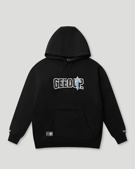 Geedup x Trapstar PFK x Irongate Hoodie Black/Cool Blue