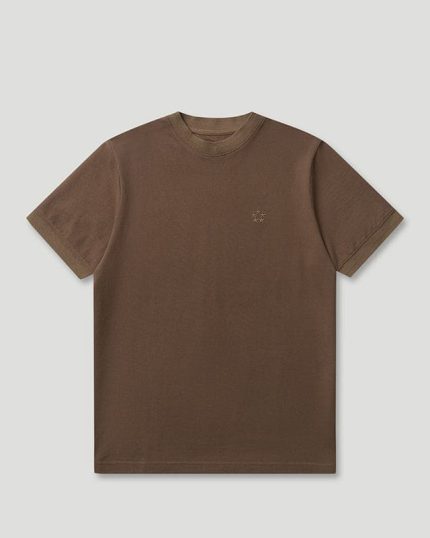 Geedup Generals Slim Fit Pique T-Shirt Chestnut