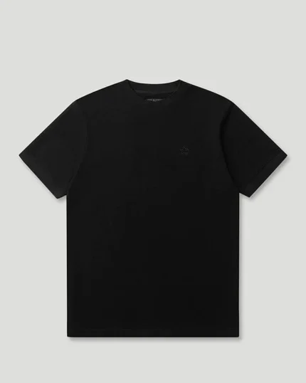 Geedup Generals Slim Fit Pique T-Shirt Jet Black
