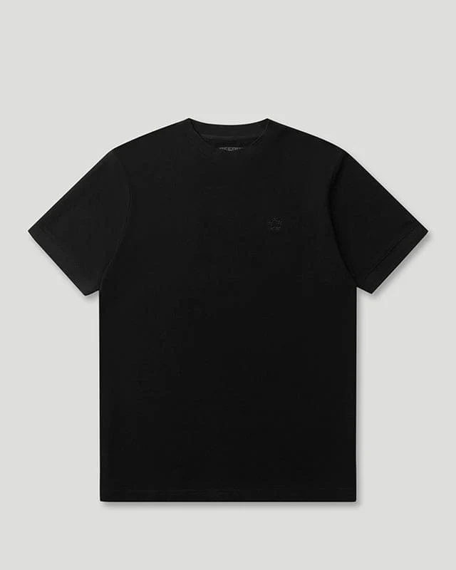 Geedup Generals Slim Fit Pique T-Shirt Jet Black Geedup Generals Slim Fit Pique T-Shirt Jet Black