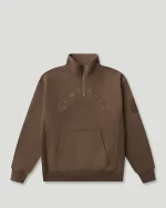 Geedup Generals Oversized Qtr Zip Chestnut