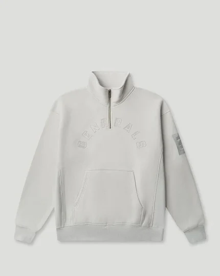 Geedup Generals Oversized Qtr Zip Nimbus Cloud