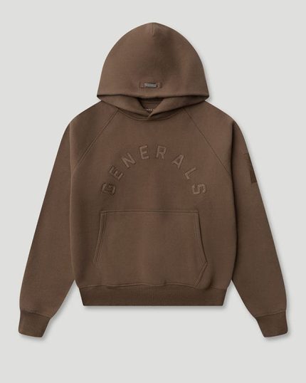 Geedup Generals Classic Fit Raglan Hoodie Chestnut