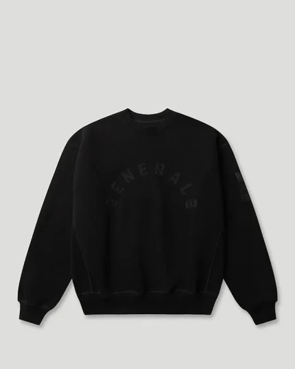 Geedup Generals Oversized Crewneck Jet Black
