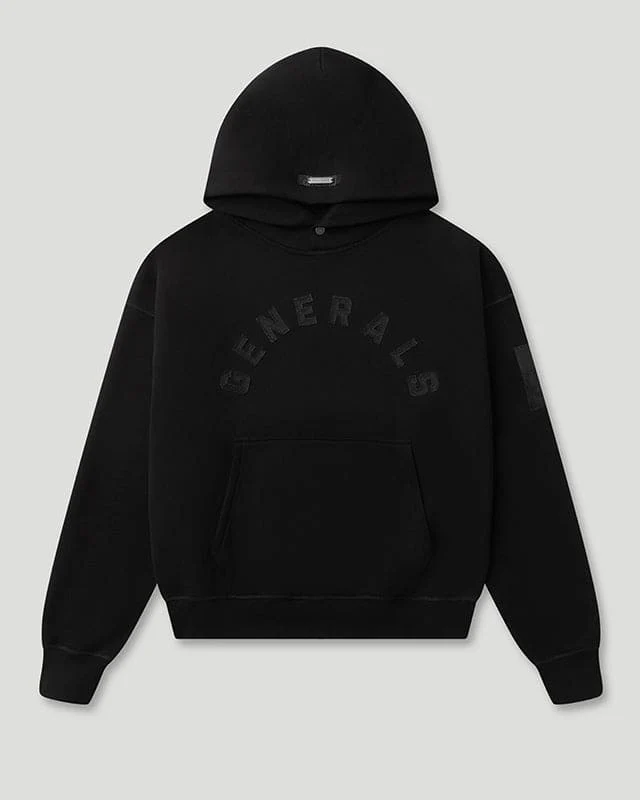 Geedup Generals Oversized Hoodie Jet Black Geedup Generals Oversized Hoodie Jet Black