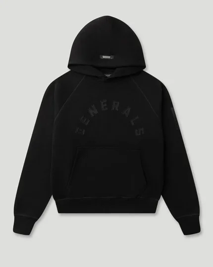 Geedup Generals Classic Fit Raglan Hoodie Jet Black
