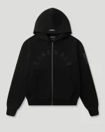 Geedup Generals Classic Fit Raglan Zip Hoodie Jet Black