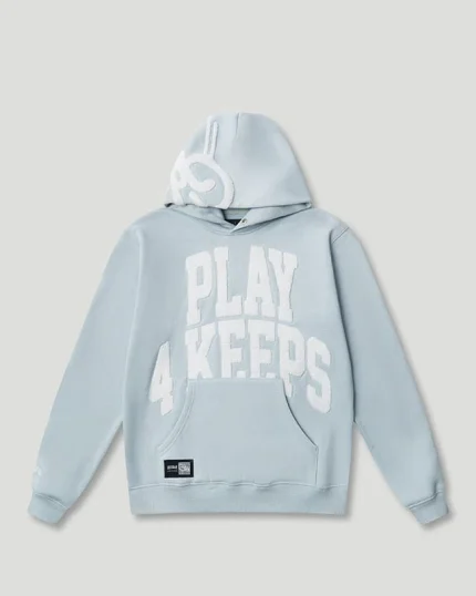 Geedup Play4Keeps Handstyle Hoodie Pale Blue/White
