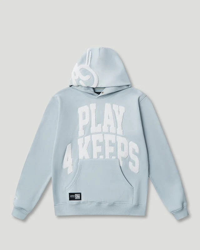 Geedup Play4Keeps Handstyle Hoodie Pale Blue/White Geedup Play4Keeps Handstyle Hoodie Pale Blue/White