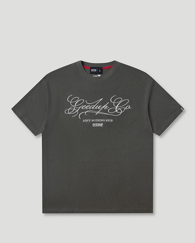 Geedup Cursive T-Shirt Black Soft Geedup Cursive T-Shirt Black Soft
