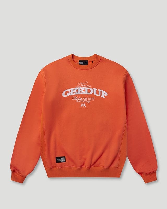 Geedup Team Geedup Crewneck Orange/White Geedup Team Geedup Crewneck Orange/White