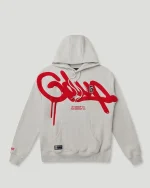 Geedup Handstyle G Hoodie Light Grey/Red