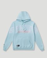 Geedup Team Logo x Vanson Hoodie Light Blue