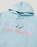 Geedup Team Logo x Vanson Hoodie Light Blue