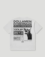 Geedup Dollamen Dobermann T-Shirt White/Black