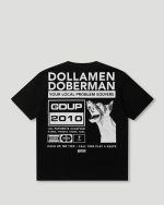 Geedup Dollamen Dobermann T-Shirt Black/White