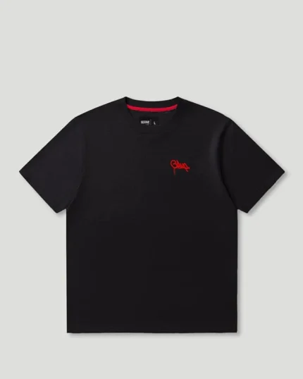Geedup Micro Handstyle T-Shirt Black/Red