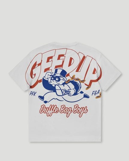 Geedup Duffle Bag Boys T-Shirt White/Red/Blue