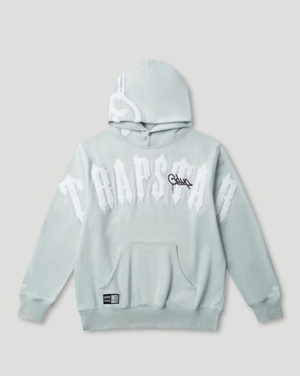 Geedup x Trapstar Handstyle x Irongate Arch Hoodie Cool BlueWhite