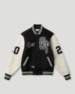 Geedup x Trapstar Letterman Black/White/Grey Jacket