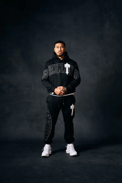 Geedup xTeam Logo x Irongate T BlackWhite Trackpant