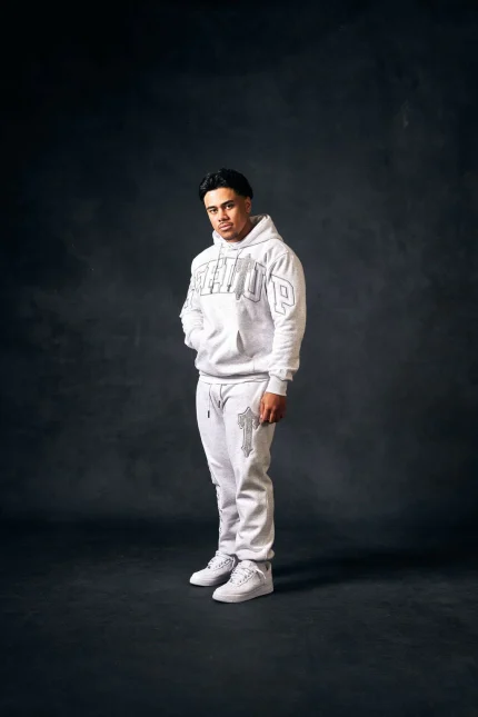 Geedup xTeam Logo x Irongate T Trackpant MarleGrey White
