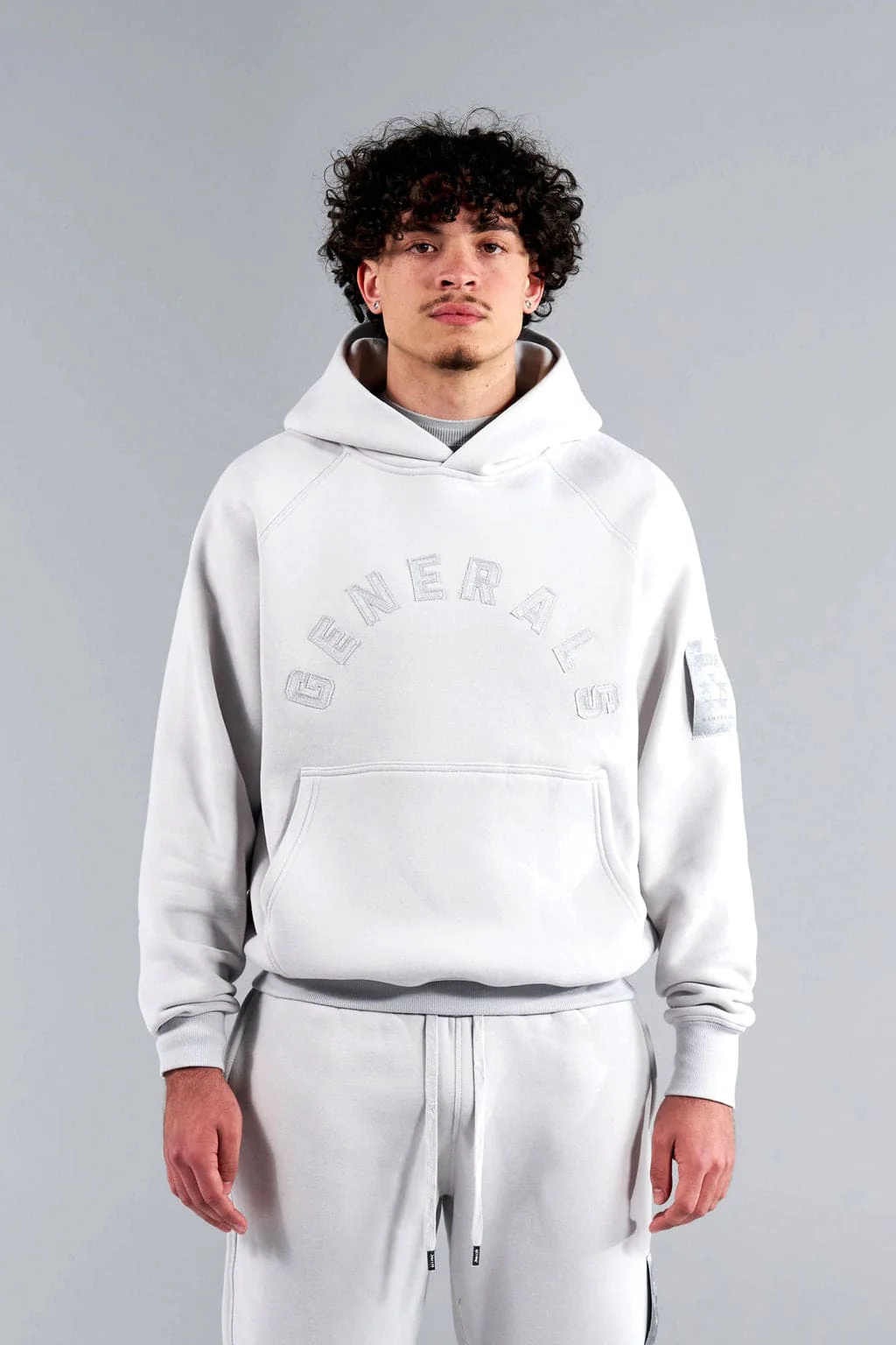 Geedup Generals Classic Fit Raglan Hoodie Nimbus Cloud