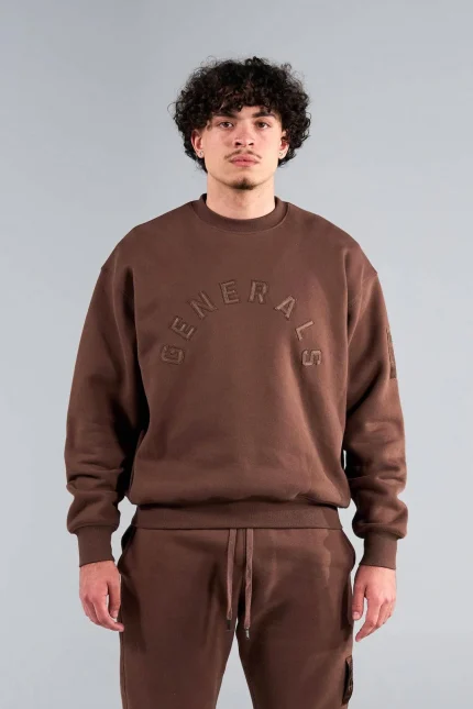 Geedup Generals Oversized Crewneck Chestnut