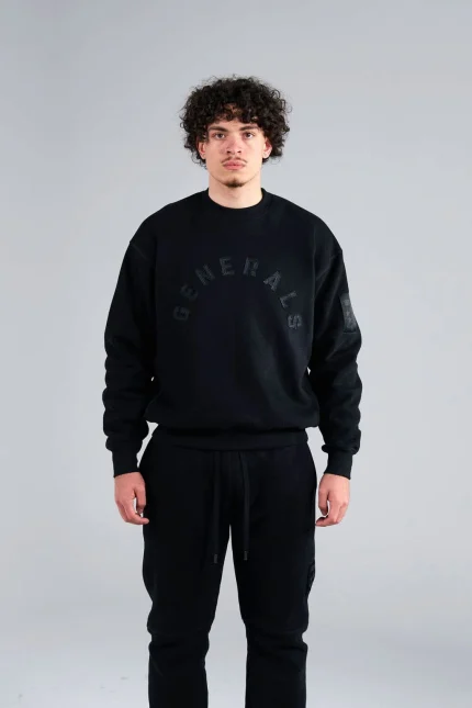 Geedup Generals Oversized Crewneck Jet Black